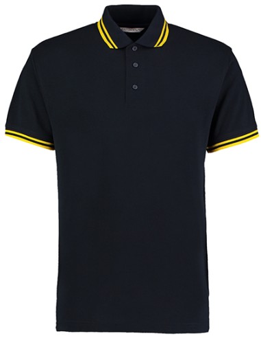 K-KK409-Classic Fit Superwash® 60º Tipped Collar Polo